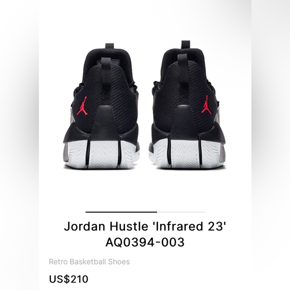 Jordan jumpman hustle Black infrared  23 olive canvas - Picture 3 of 15